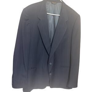 Vintage Nino Cerruti Navy Blazer Union Made USA suit jacket Mens 44R sport coat
